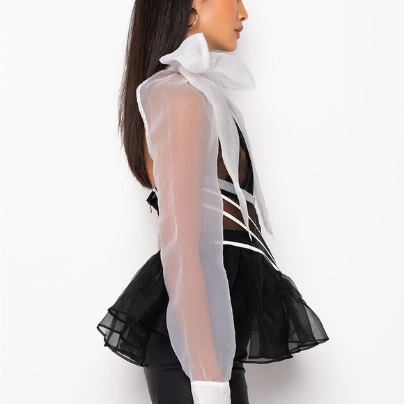 Akira AUDREY PEPLUM BLOUSE - Picture 3 of 12